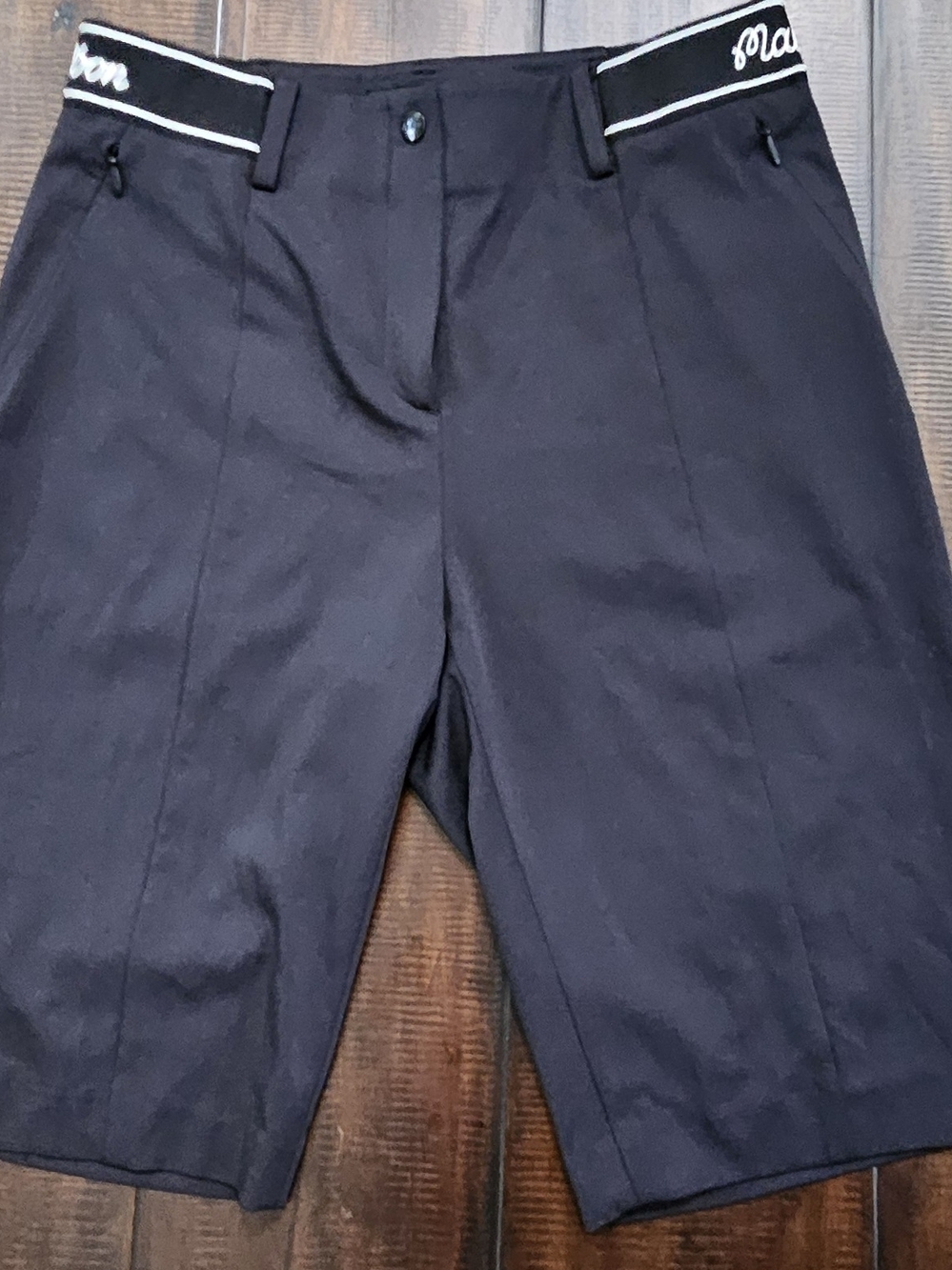 NWT Rare Malbon Black Golf Shorts from Korea